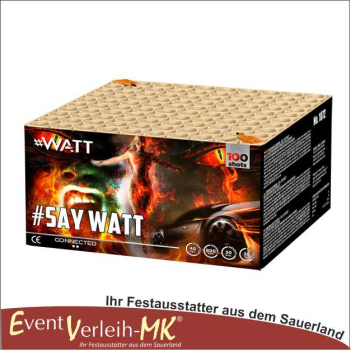 Say Watt, 100 Schuss Batterie